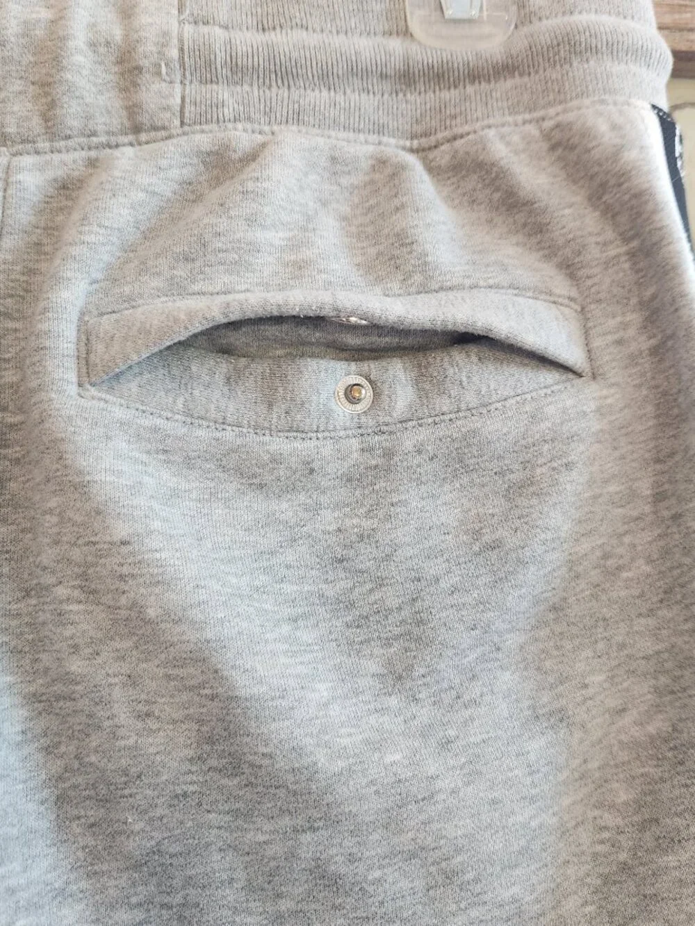 JUST DON All City Gray Side Stripe Spell-Out Sweatpants Men's Medium | 31x31